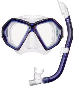 ReefTourer Snorkelmasker Duikbril Snorkelset RC-0107- Donker Blauw