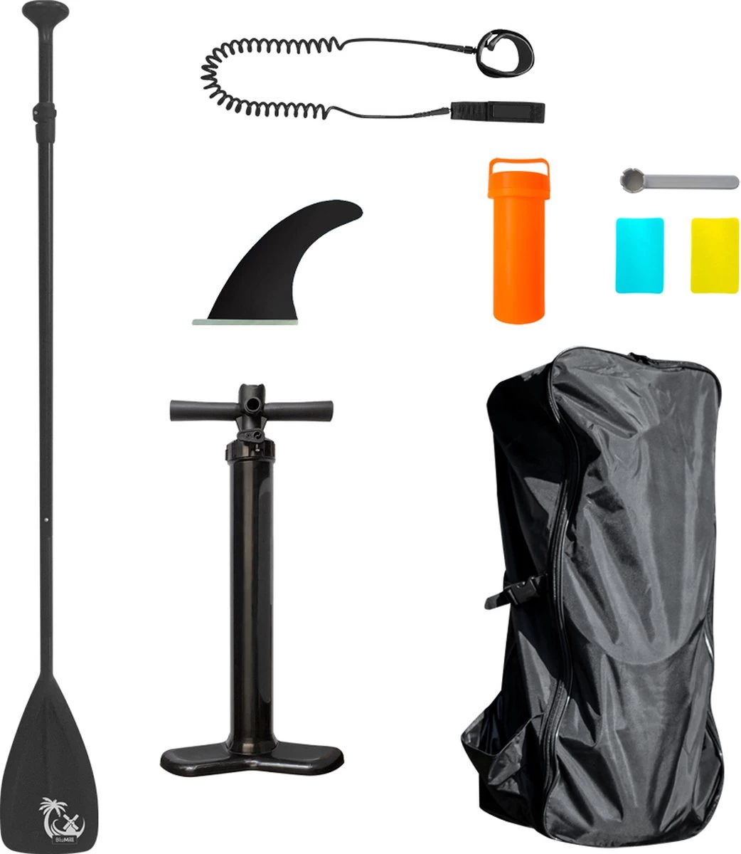 BluMill Opblaasbaar SUP Board - Stand Up Paddle Board - Verstelbare Peddel - Complete Set - Inclusief Pomp - Inclusief Enkelkoord - 300 Cm 9 BluMill Opblaasbaar SUP Board - Stand Up Paddle Board - Verstelbare Peddel - Complete Set - Inclusief Pomp - Inclusief Enkelkoord - 300 Cm - Afbeelding 8