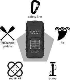 CAPITAL SPORTS Downwind Cruise - SUP Board Compleet Set - Opblaasbare Paddle - Rugzak & Pomp - 100% PVC -Speedo Winkel 1051x1200