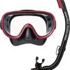 ReefTourer Snorkelmasker Duikbril Snorkelset RC-0105-zwart/rood
