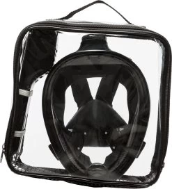 Sea Turtle Full Face Mask - Snorkelmasker - Volwassenen - Zwart - S/M -Speedo Winkel 1091x1200