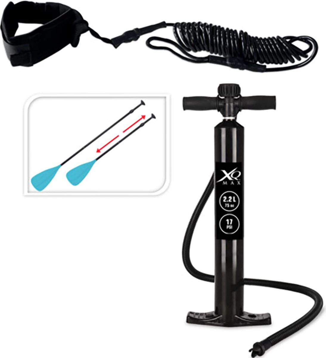 XQ Max SUP Board - 320cm - Tot 150kg - Blauw 5 XQ Max SUP Board - 320cm - Tot 150kg - Blauw - Afbeelding 3