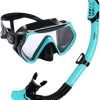 Atlantis Borneo Combo - Snorkelset - Volwassenen - Turquoise/Zwart -Speedo Winkel 1102x1200