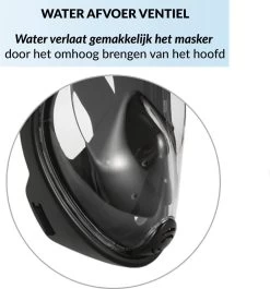 Merkloos Gadgy Duikmasker Full Face S/M - Duikbril Met Snorkel - Snorkelset Volwassenen - Zwart - Snorkelmaskers -Speedo Winkel 1118x1200 1
