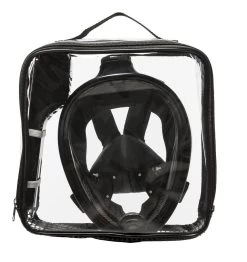Sea Turtle Full Face Mask - Snorkelmasker - Volwassenen - Zwart - S/M -Speedo Winkel 1132x1200