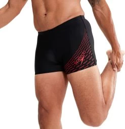 Speedo Medley Logo Aquashort Heren - Zwart / Rood - Maat 6 -Speedo Winkel 1161x1200 3