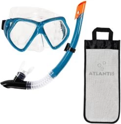 Atlantis Andros Combo - Snorkelset - Volwassenen - Petrol Blauw -Speedo Winkel 1173x1200