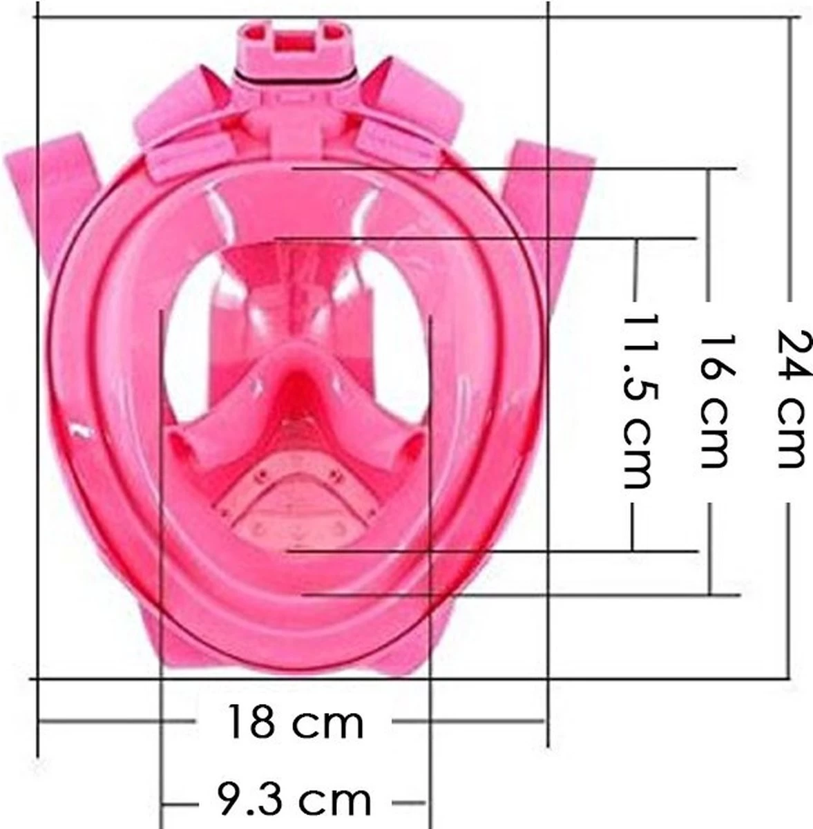 Atlantis Full Face Mask 2.0 - Snorkelmasker - Kinderen - Roze - XS 6 Atlantis Full Face Mask 2.0 - Snorkelmasker - Kinderen - Roze - XS - Afbeelding 4