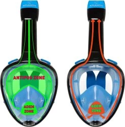 Atlantis Full Face Mask - Snorkelmasker - Volwassenen - Zwart/Blauw - L/XL -Speedo Winkel 1182x1200