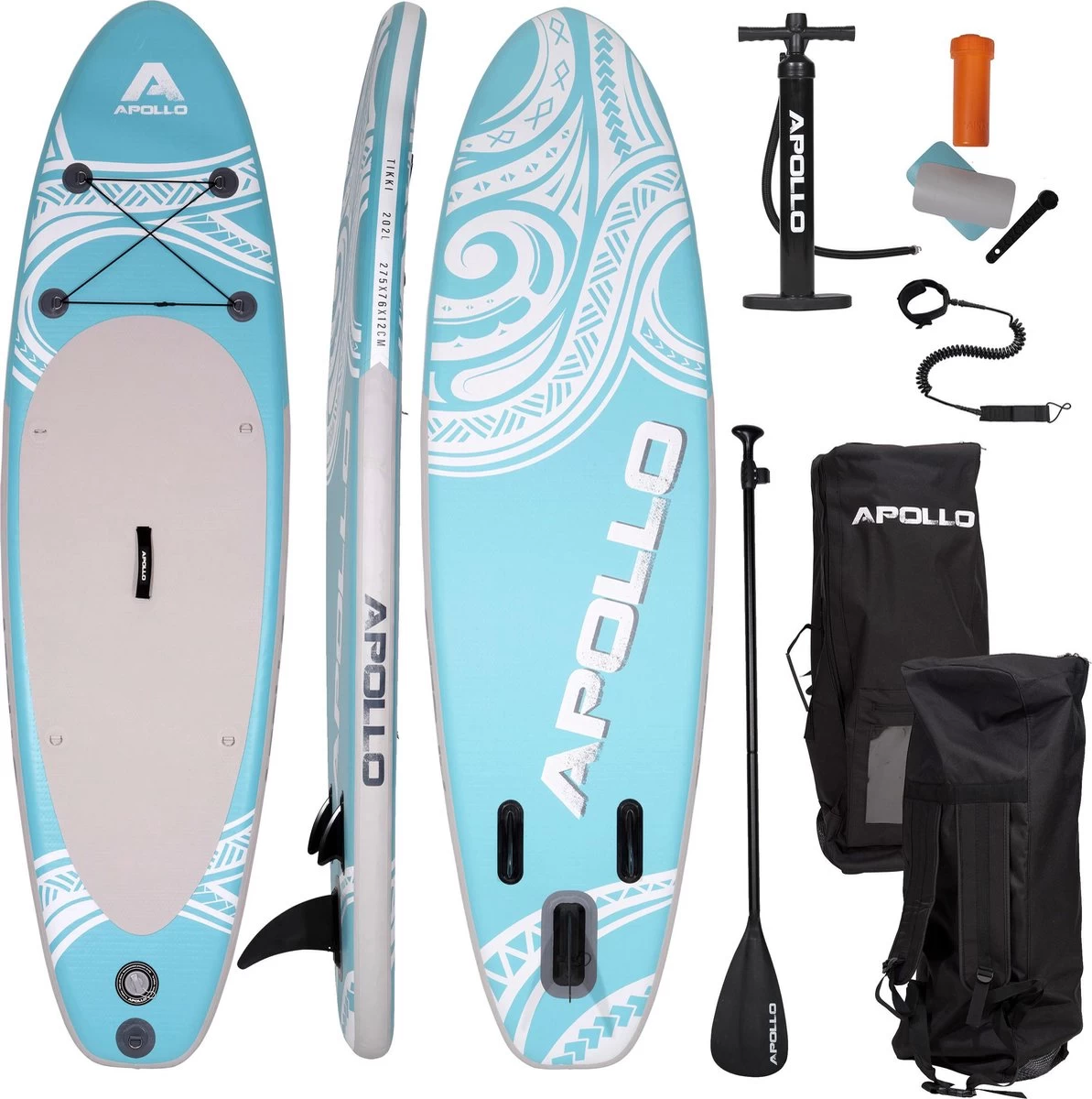 Apollo® Apollo Opblaasbare Stand Up Paddle Board SUP - Tikki 10 Apollo® Apollo Opblaasbare Stand Up Paddle Board SUP - Tikki - Afbeelding 8