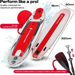 Premium Stand Up Paddling Board | 7in1 SUP Board Set | Compleet Met Accessories | Plus Actioncam Houder | Standup Paddle 320x80x16cm | Waterfiets SUP Opblaasbaar | Sportstech WPB320 Paddle Board 10 Premium Stand Up Paddling Board | 7in1 SUP Board Set | Compleet Met Accessories | Plus Actioncam Houder | Standup Paddle 320x80x16cm | Waterfiets SUP Opblaasbaar | Sportstech WPB320 Paddle Board -Speedo Winkel 1198x1200