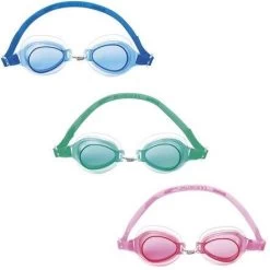 Bestway - Zwembril - High Style Polycarbonaat - Blauw - Latex Vrij - Kinderen - 15 Cm - Duikbril - Zwembad - Vakantie