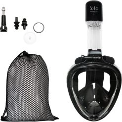 X10 Full Face Mask- Snorkelmasker - Volwassenen - Zwart - L/XL 10 X10 Full Face Mask- Snorkelmasker - Volwassenen - Zwart - L/XL -Speedo Winkel 1199x1200 1