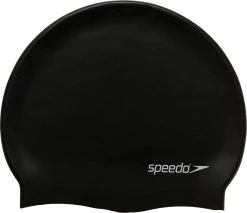Speedo FLAT SILICONE CAP BLACK - Maat ONE