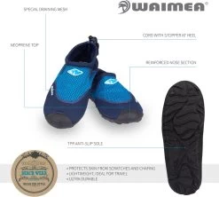 Waimea Aquaschoenen - Wave Rider - Marine/Kobalt - 37 -Speedo Winkel 1200x1080 16