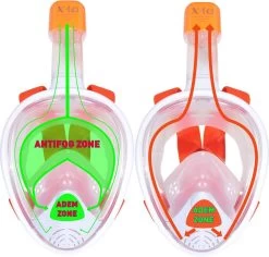 X10 Full Face Mask- Snorkelmasker - Kinderen - Oranje - XS -Speedo Winkel 1200x1146