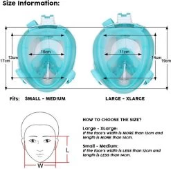 Atlantis Full Face Mask 2.0 - Snorkelmasker - Kinderen - Blauw - XS -Speedo Winkel 1200x1186 1