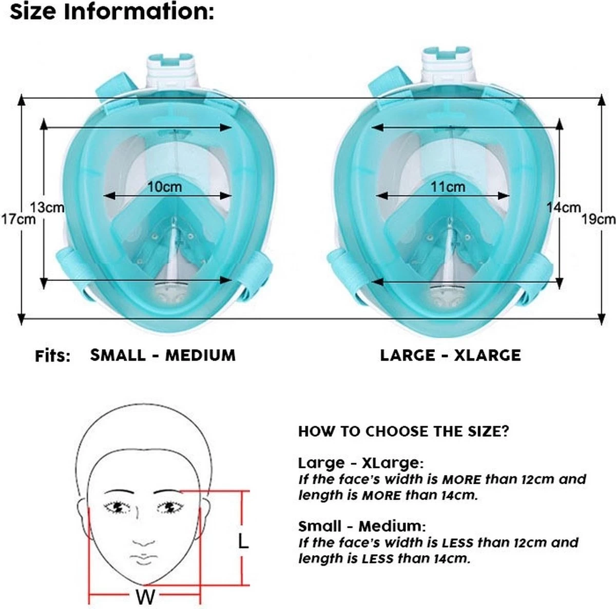 Atlantis Full Face Mask 2.0 - Snorkelmasker - Kinderen - Roze - XS 13 Atlantis Full Face Mask 2.0 - Snorkelmasker - Kinderen - Roze - XS - Afbeelding 11