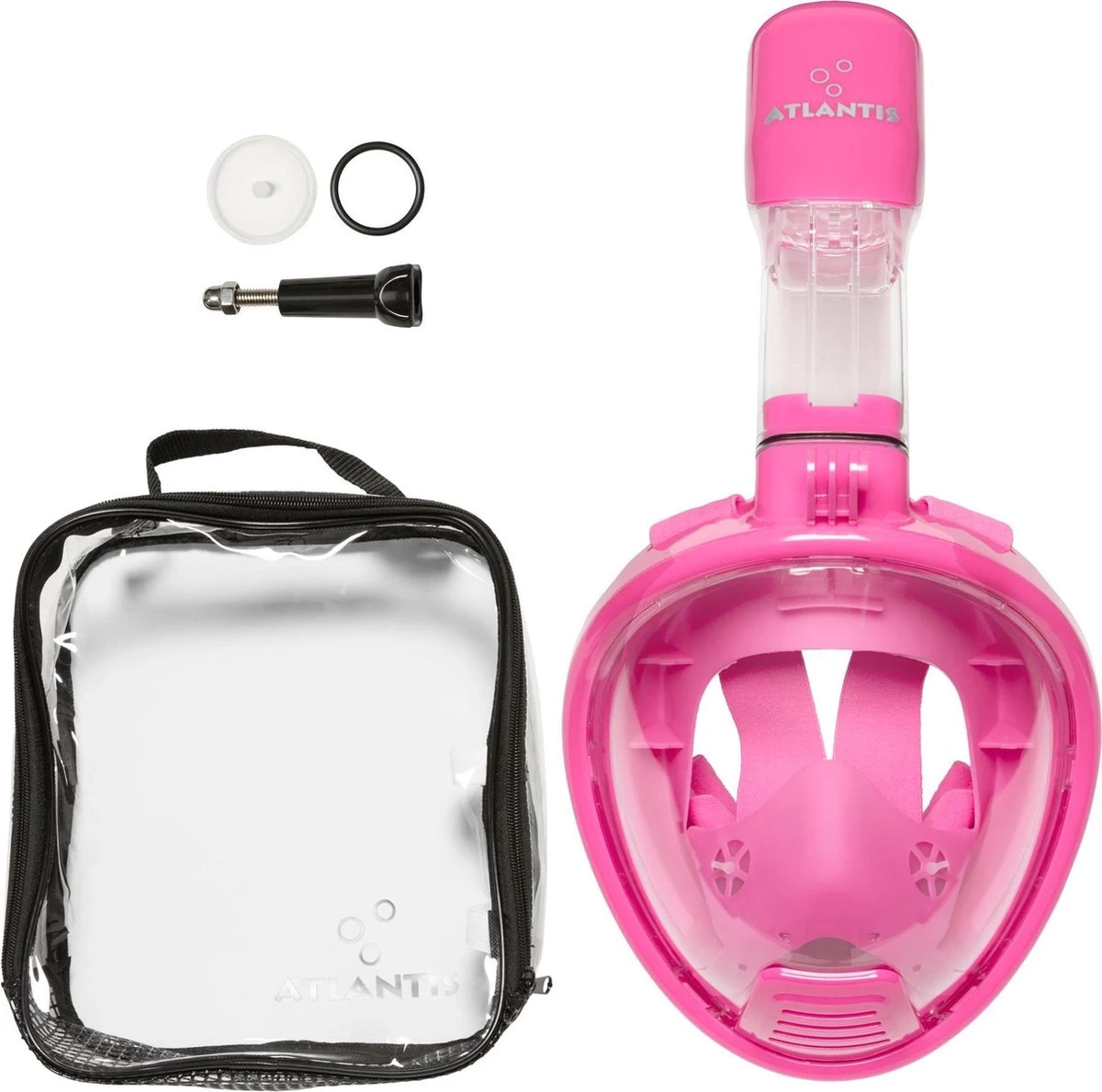 Atlantis Full Face Mask 2.0 - Snorkelmasker - Kinderen - Roze - XS 5 Atlantis Full Face Mask 2.0 - Snorkelmasker - Kinderen - Roze - XS - Afbeelding 3