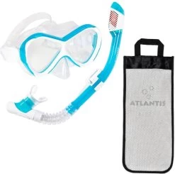 Atlantis Abaco Combo - Snorkelset - Kinderen - Wit/Turquoise -Speedo Winkel 1200x1191 1