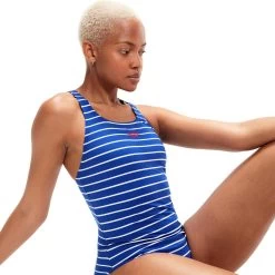 Speedo ECO Endurance+ Printed Medalist Dames - Blauw / Wit - Maat 38 -Speedo Winkel 1200x1198 3