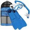 Aqua Lung Sport Santa Cruz Kids - Snorkelset - L/XL (32-37) - Blauw -Speedo Winkel 1200x1200 13