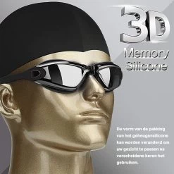 TravelTime® - Zwembril Volwassenen - Unisex – Zwarte Galvaniserende Lens -Speedo Winkel 1200x1200 204