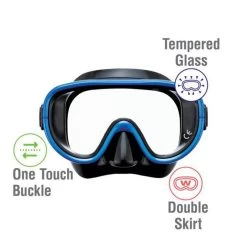 ReefTourer Snorkelmasker Duikbril Snorkelset RC-0105-zwart/blauw -Speedo Winkel 1200x1200 35