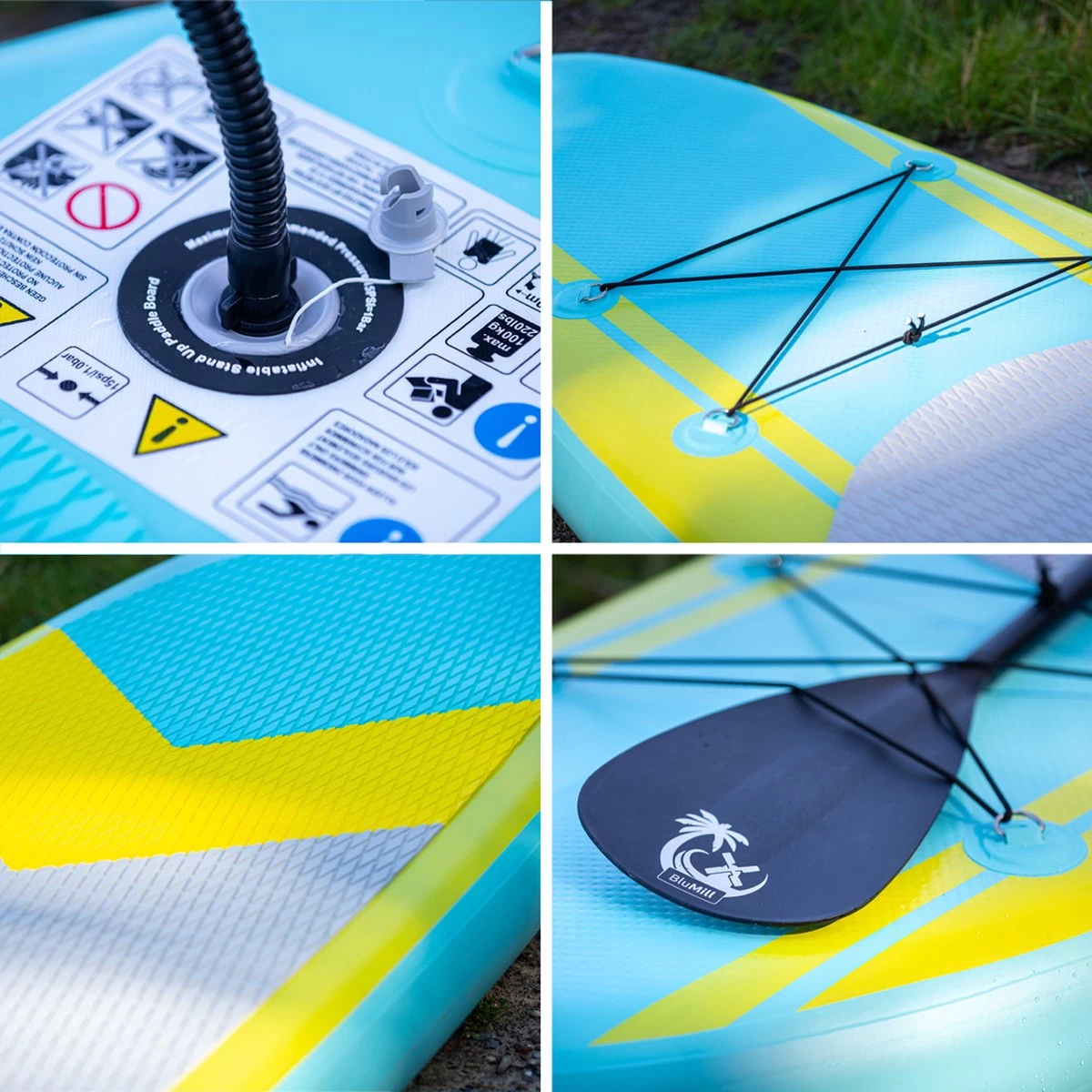 BluMill Opblaasbaar SUP Board - Stand Up Paddle Board - Verstelbare Peddel - Complete Set - Inclusief Pomp - Inclusief Enkelkoord - 300 Cm 3 BluMill Opblaasbaar SUP Board - Stand Up Paddle Board - Verstelbare Peddel - Complete Set - Inclusief Pomp - Inclusief Enkelkoord - 300 Cm - Afbeelding 2