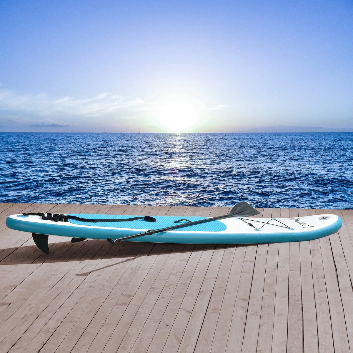 XQ Max Opblaasbaar SUP Board Met Accessoires - Turquoise 4 XQ Max Opblaasbaar SUP Board Met Accessoires - Turquoise - Afbeelding 2