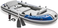 Intex Excursion Opblaasboot - 5 Personen - Grijs -Speedo Winkel 1200x586