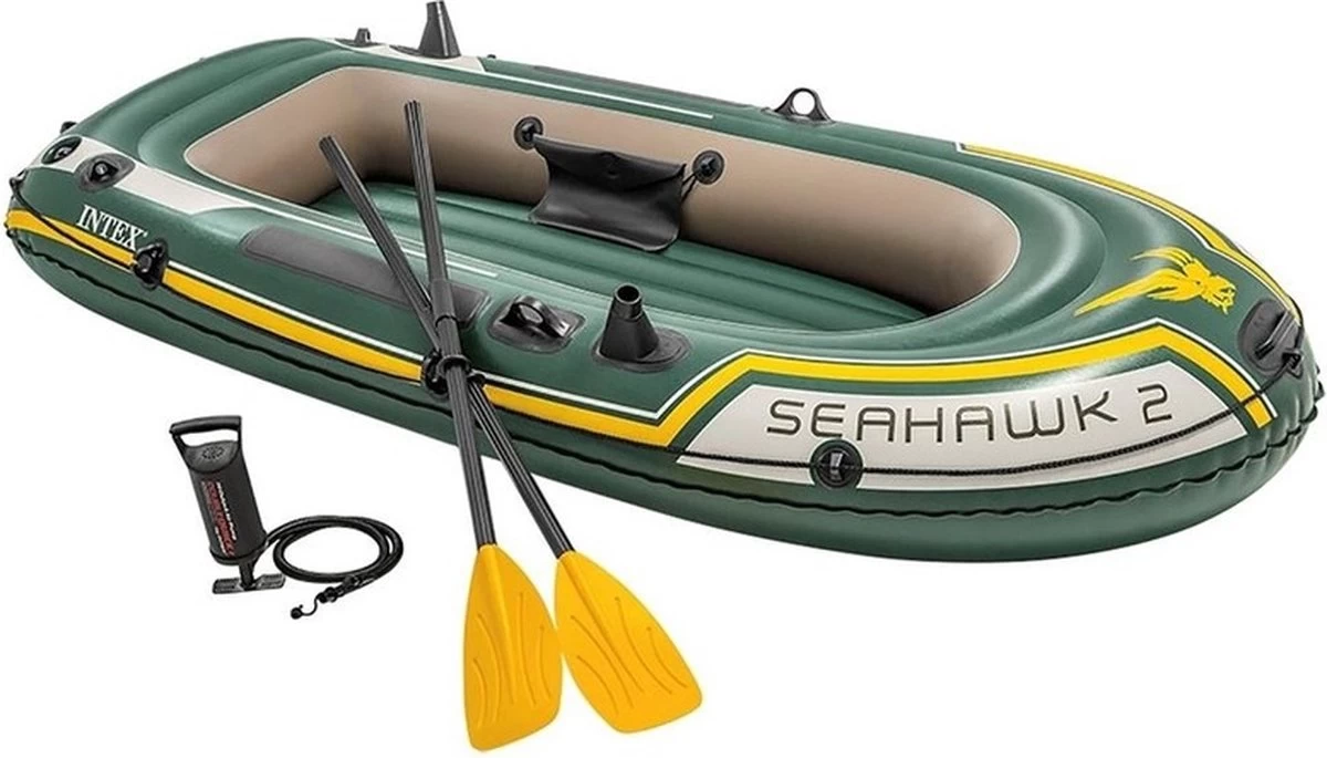 Intex Seahawk Opblaasboot - 2 Personen - Groen 10 Intex Seahawk Opblaasboot - 2 Personen - Groen - Afbeelding 9