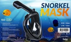 Merkloos Gadgy Duikmasker Full Face S/M - Duikbril Met Snorkel - Snorkelset Volwassenen - Zwart - Snorkelmaskers -Speedo Winkel 1200x710 1