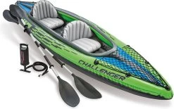 Intex Challenger K2 Kayak - Opblaasboot - 2-Persoons - Groen/Zwart -Speedo Winkel 1200x751 1