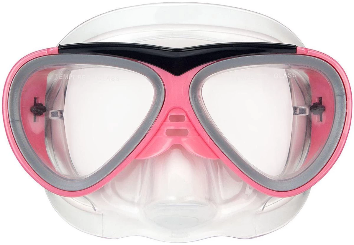 Waimea Duikmasker Met Snorkel - Junior - Roze 4 Waimea Duikmasker Met Snorkel - Junior - Roze - Afbeelding 2