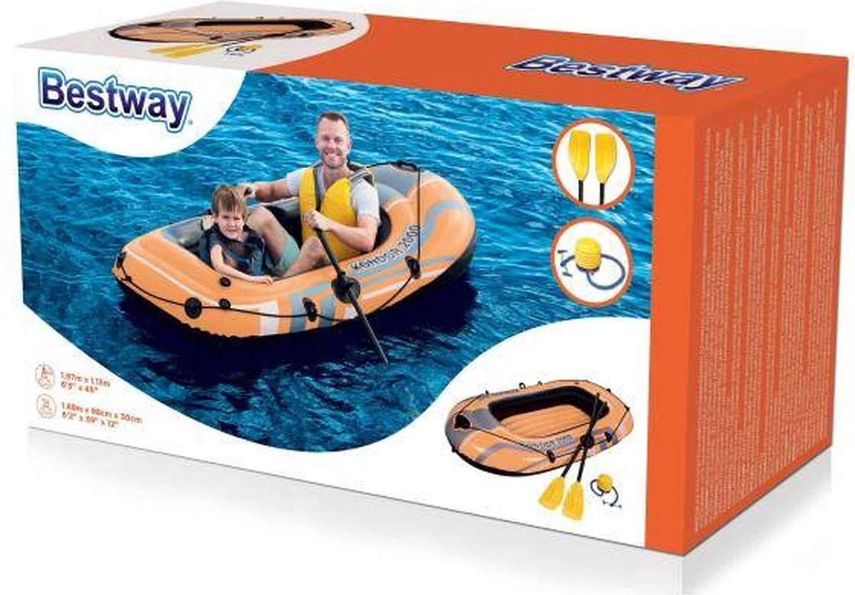 Bestway Hydro Force Kondor 2000 Opblaasboot 4 Bestway Hydro Force Kondor 2000 Opblaasboot - Afbeelding 2