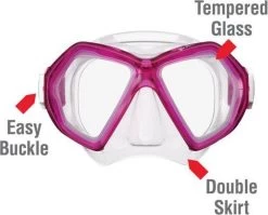 ReefTourer Snorkelmasker Duikbril Snorkelset RC-0107- Roze -Speedo Winkel 1200x968 1