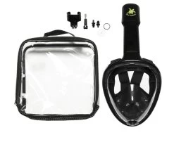 Sea Turtle Full Face Mask - Snorkelmasker - Volwassenen - Zwart - S/M -Speedo Winkel 1200x979