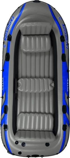 Intex Excursion Opblaasboot - 5 Personen - Grijs -Speedo Winkel 532x1200