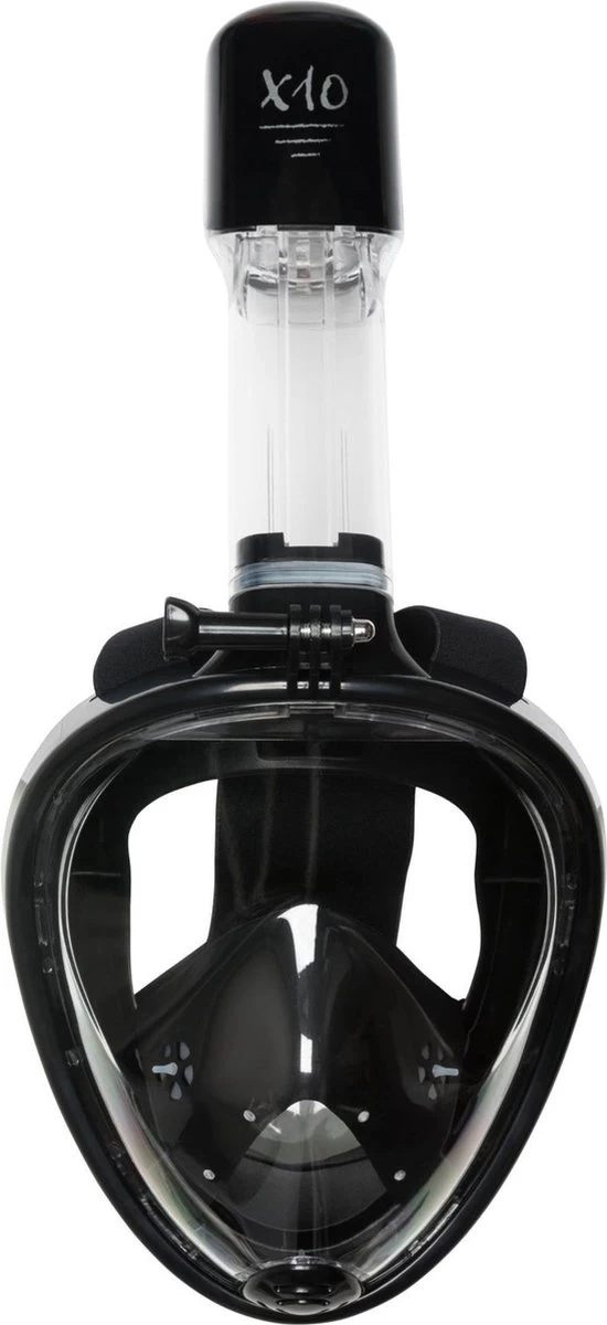 X10 Full Face Mask- Snorkelmasker - Volwassenen - Zwart - S/M 8 X10 Full Face Mask- Snorkelmasker - Volwassenen - Zwart - S/M - Afbeelding 6