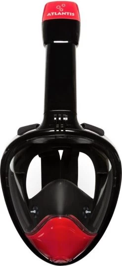 Atlantis Full Face Mask 2.0 - Snorkelmasker - Volwassenen - Zwart/Rood - L/XL -Speedo Winkel 551x1200