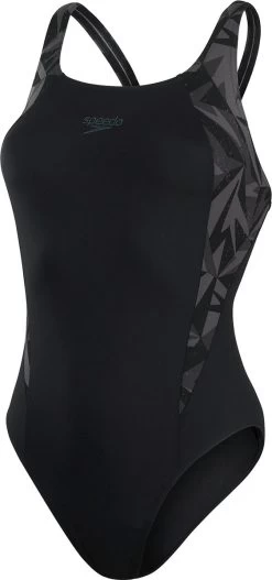 Speedo Hyper Boom Splice Muscleback Dames - Zwart / Grijs - Maat 38