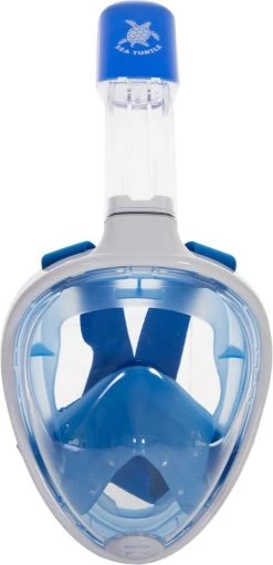 Sea Turtle Full Face Mask - Snorkelmasker - Volwassenen - Wit/Blauw - S/M -Speedo Winkel 581x1200