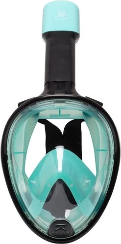 Sea Turtle Full Face Mask - Snorkelmasker - Volwassenen - Zwart/Turquoise - S/M -Speedo Winkel 598x1200