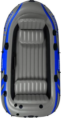 Intex Excursion 4 Opblaasboot - Opblaasboot - Grijs -Speedo Winkel 626x1200