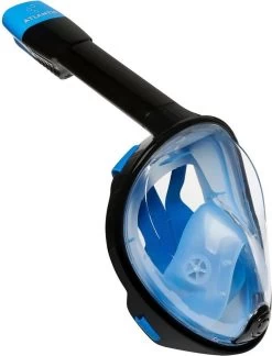 Atlantis Full Face Mask - Snorkelmasker - Volwassenen - Zwart/Blauw - L/XL -Speedo Winkel 915x1200
