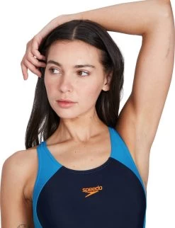 Speedo Colourblock Splice Muscleback Dames - Marine / Blauw - Maat 42 -Speedo Winkel 920x1200 1