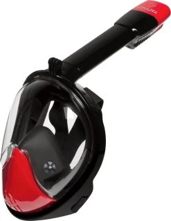 Atlantis Full Face Mask 2.0 - Snorkelmasker - Volwassenen - Zwart/Rood - L/XL -Speedo Winkel 930x1200
