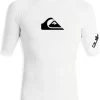 Quiksilver - UV-Zwemshirt Met Korte Mouwen Voor Jongens - All Time - Wit - Maat 146-152cm -Speedo Winkel 989x1200